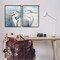 Stupell Industries Watercolor Detailed Beach Birds 2 pc Framed Giclee Wall Art Set Design by Petal Prints Design